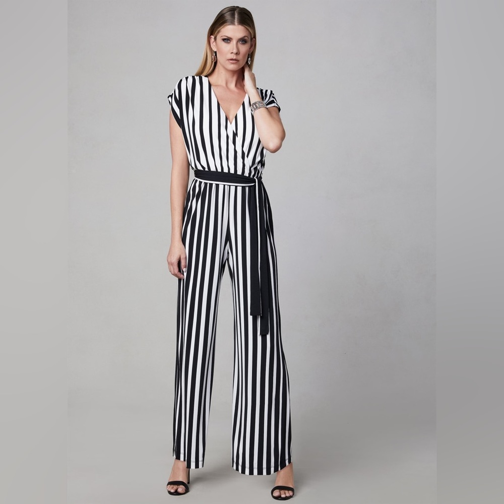 Sandra Darren Stripe Print Jumpsuit